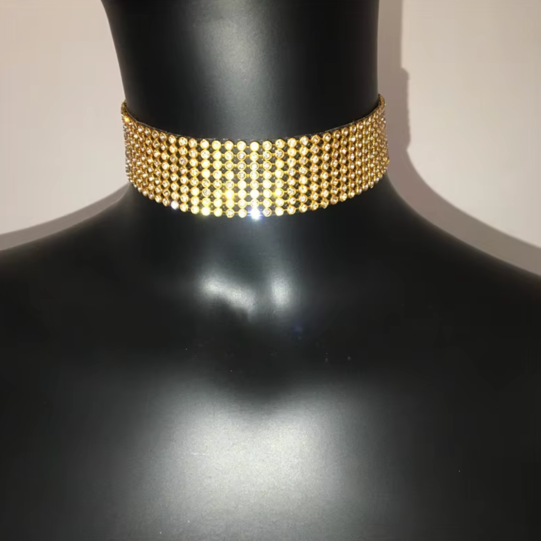 Rhinestone Choker