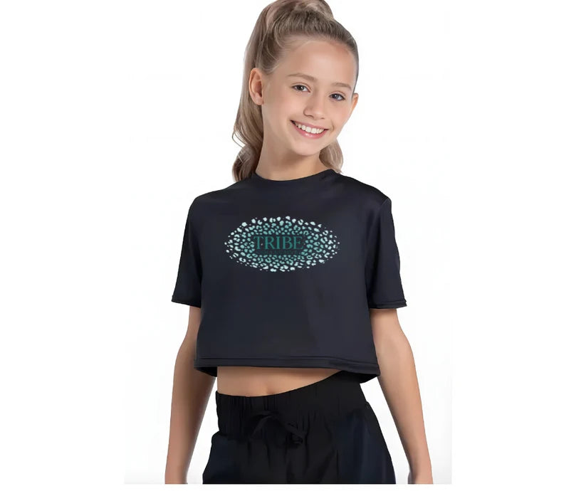 Custom Cropped Printed T Shirts – Dance Costume
