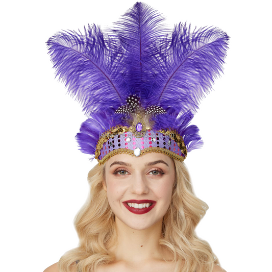 "Showgirl" Feather Headdress