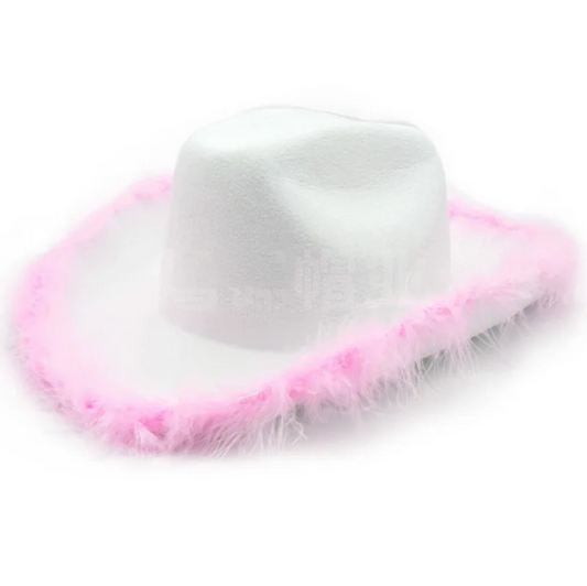 Feather Cowboy Hat