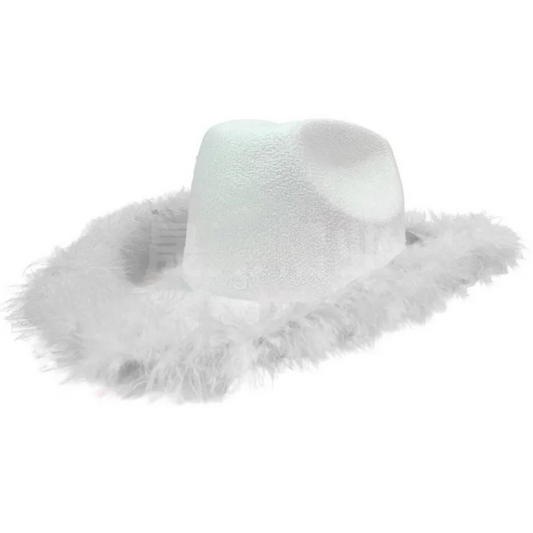 Feather Cowboy Hat