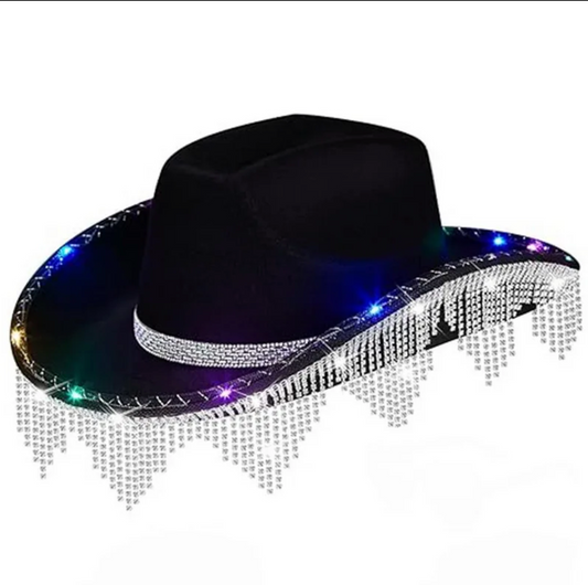 Rhinstone & LED Deluxe Cowboy Hat