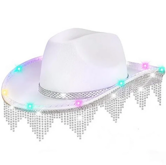 Rhinstone & LED Deluxe Cowboy Hat